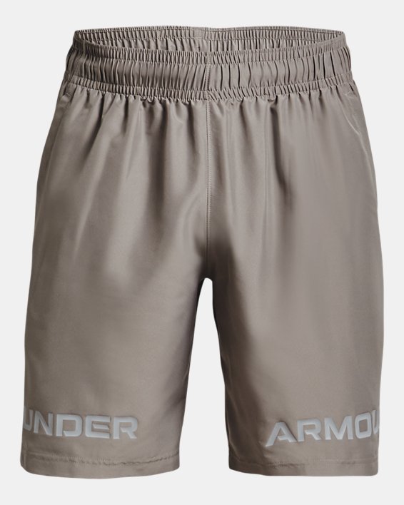 UNDER ARMOUR 2019 MENS UA WOVEN GRAPHIC WORDMARK SPORTS FITNESS GYM SHORTS 